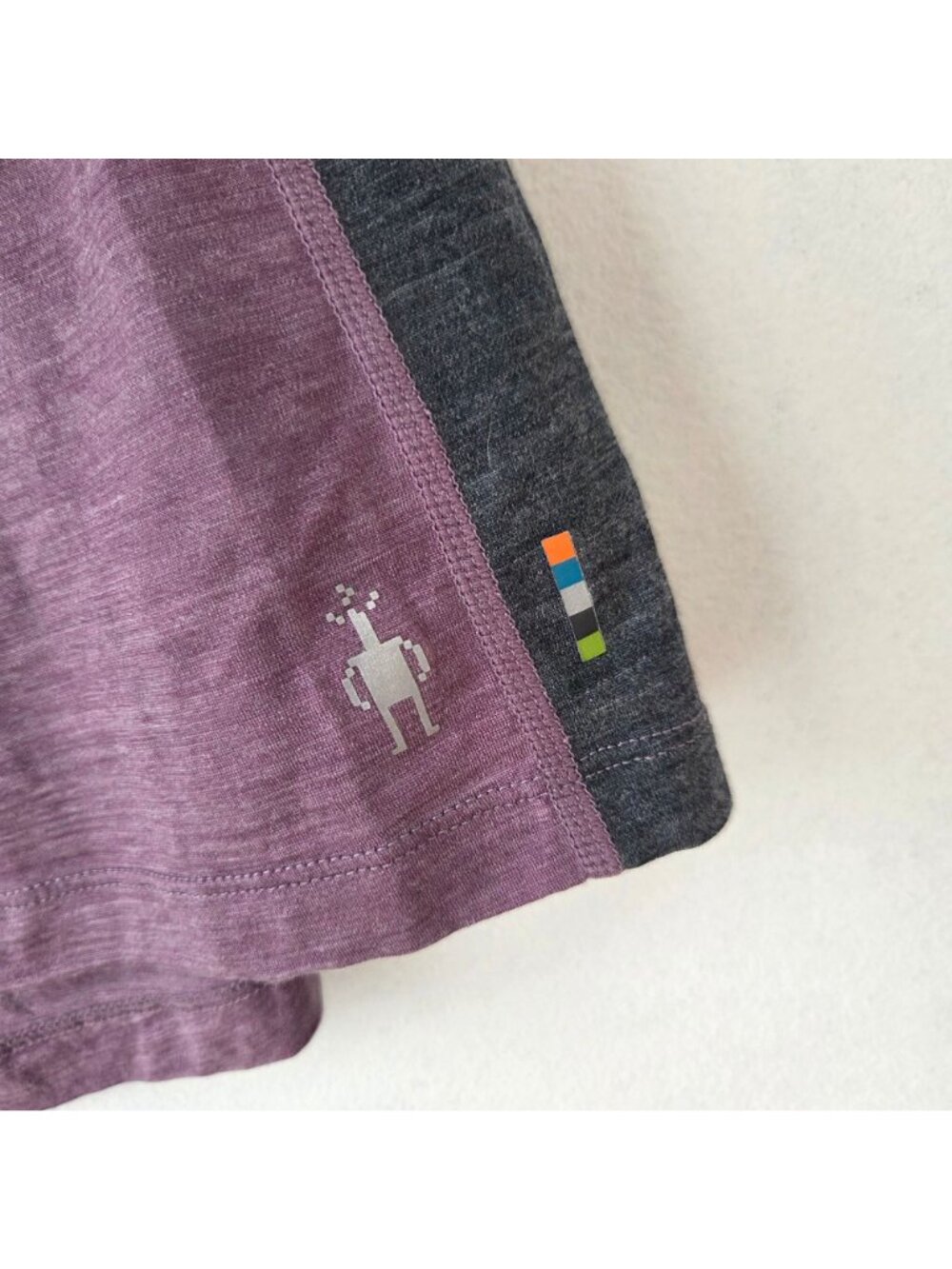 Smartwool Merino Sport 120 Purple Short Sleeve Shirt Tee Hiking Women's XS - Picture 4 of 7